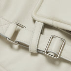 Thug Club Demi Quilted Vest in ivory, view 5 of 5