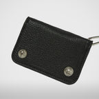 Thug Club TC Ball Chain Leather Card Case in black, view 2 of 4