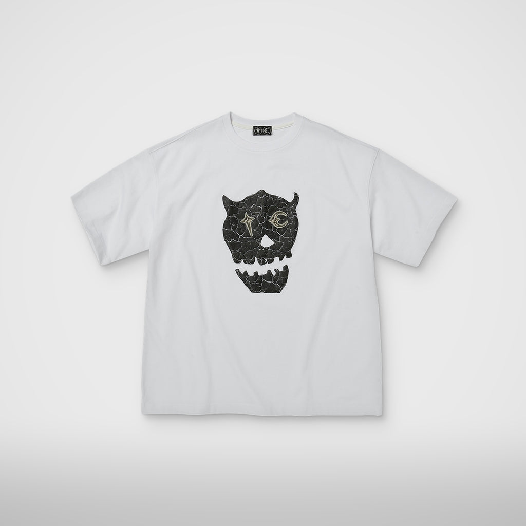 Thug Club TC Skull T-Shirt in white, front view