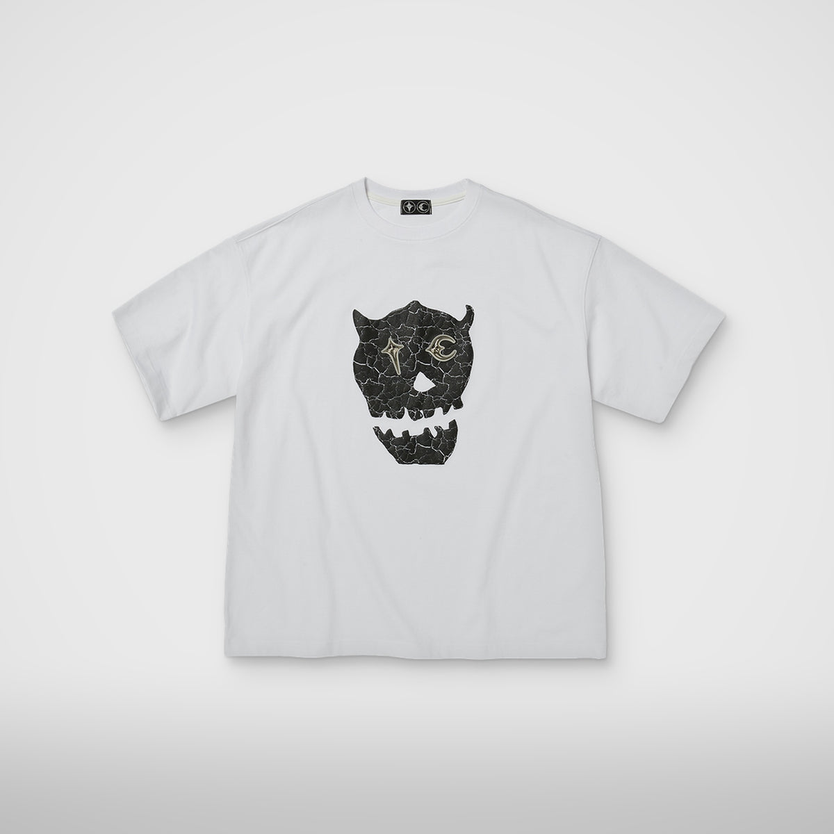 Thug Club TC Skull T-Shirt in white, front view