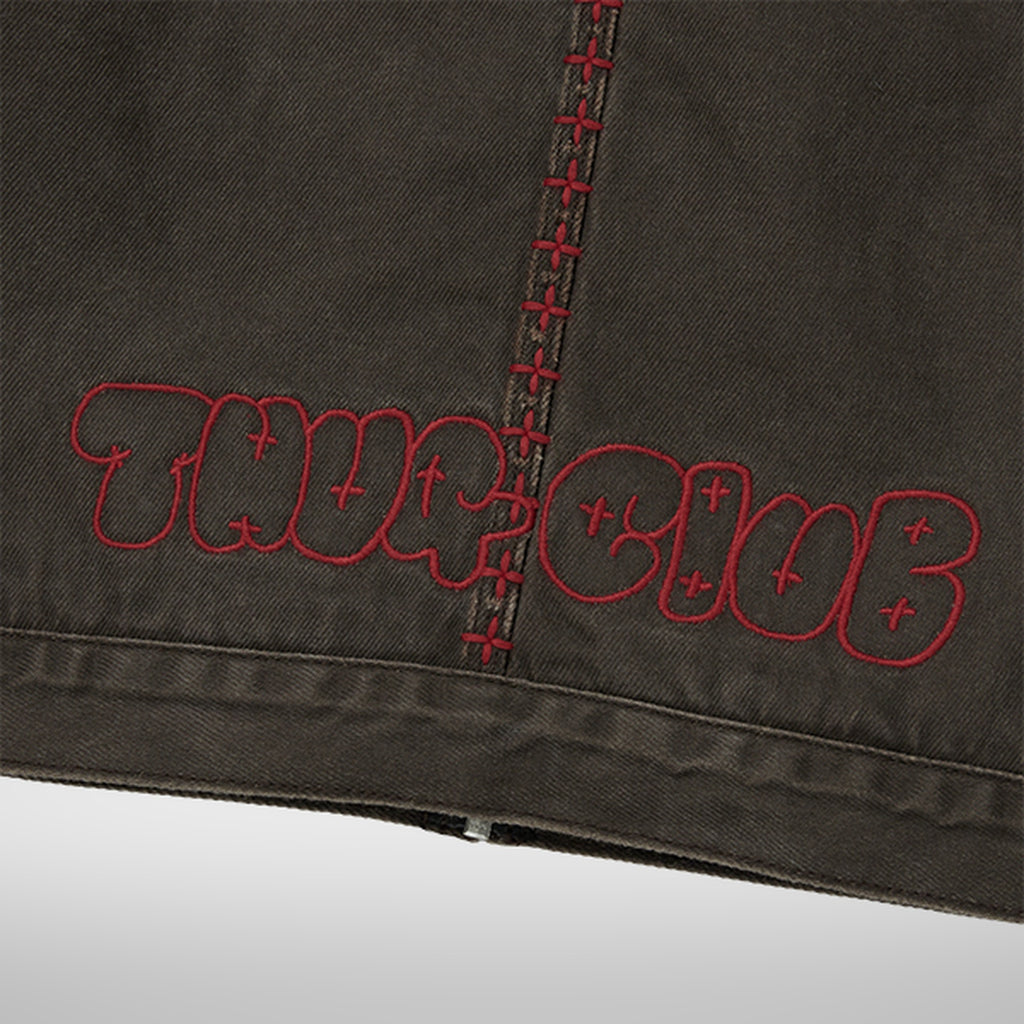 Thug Club X Stitch Eisenhower Jacket in brown, view 7 of 10