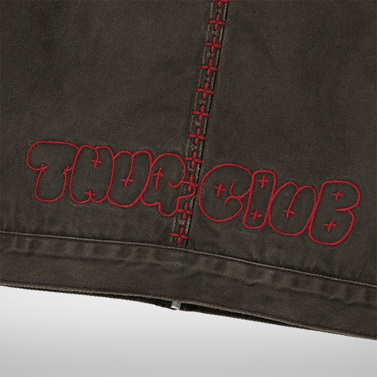 Thug Club X Stitch Eisenhower Jacket in brown, view 7 of 10