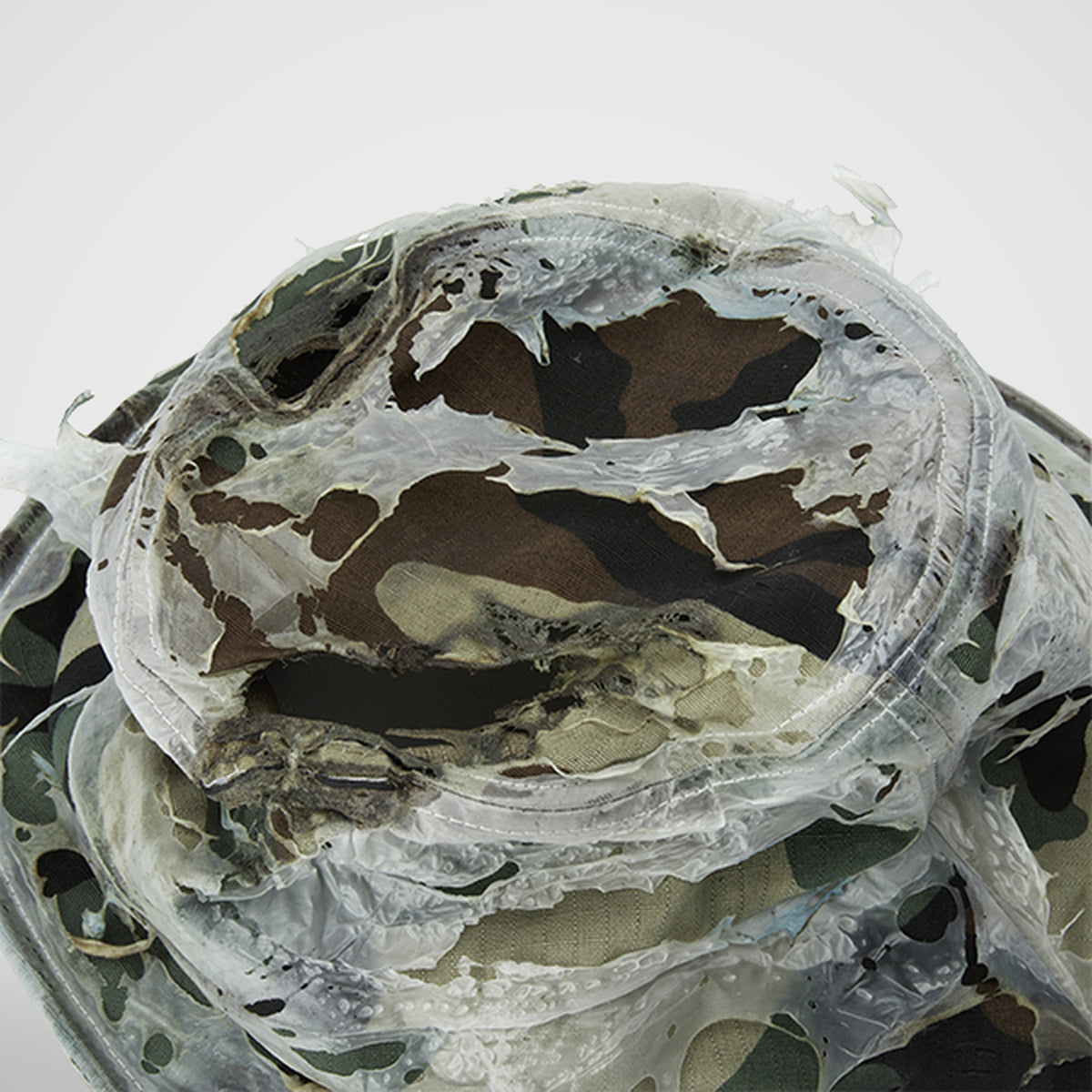 Thug Club Burnt Bio Army Bucket Hat in multi burn, view 5 of 6