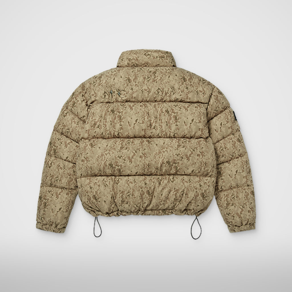 Thug Club Bio Soldier Super Heavy Puffer Jacket in beige, view 2 of 8