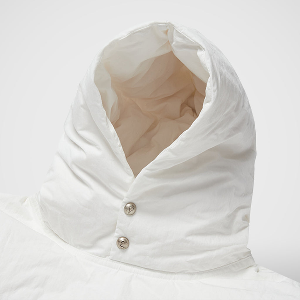 Thug Club Armor Down Hoodie in white, view 2 of 5