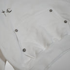 Thug Club Womens Armor Hoodie in white, view 4 of 5