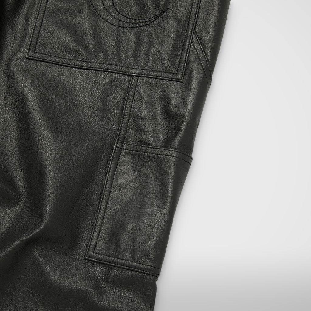Thug Club TC Leather Studed Work Pants in black, view 9 of 10