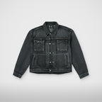 Thug Club Claw Denim Jacket in black