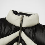 Thug Club TC Dunk Puffer Jacket in black/ivory, view 3 of 8