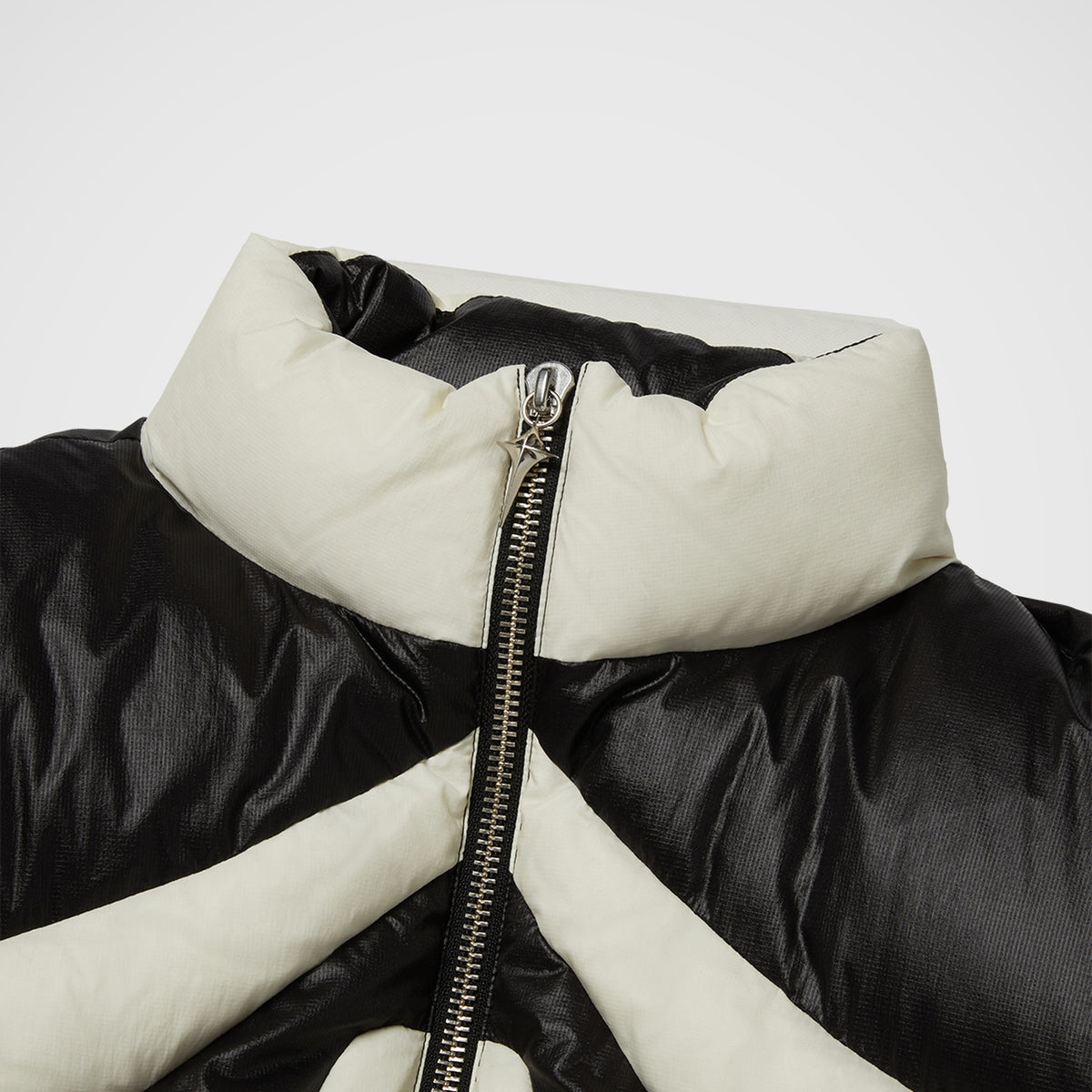 Thug Club TC Dunk Puffer Jacket in black/ivory, view 3 of 8