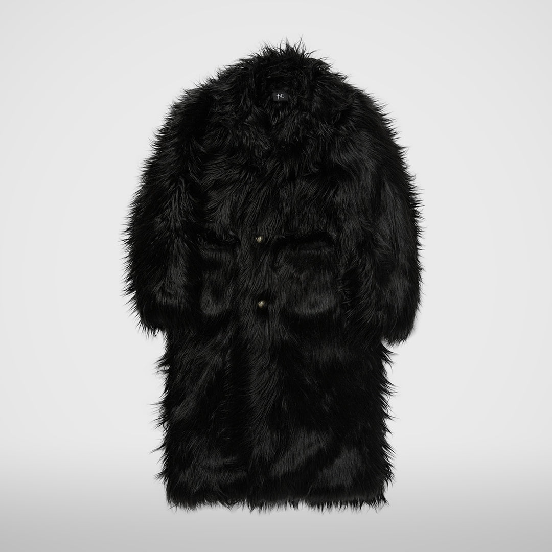 TC Crow Fur Coat