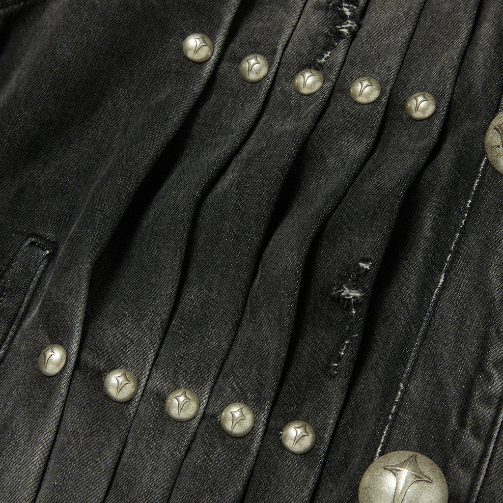 Thug Club TC Extendo Denim Jacket in black, view 5 of 5