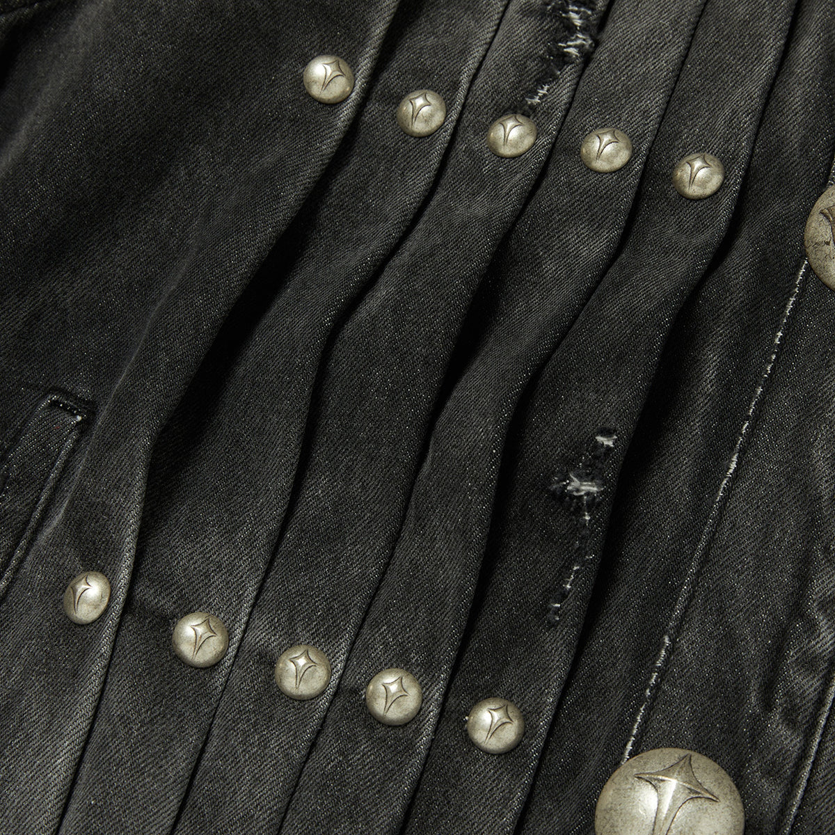 Thug Club TC Extendo Denim Jacket in black, view 5 of 5