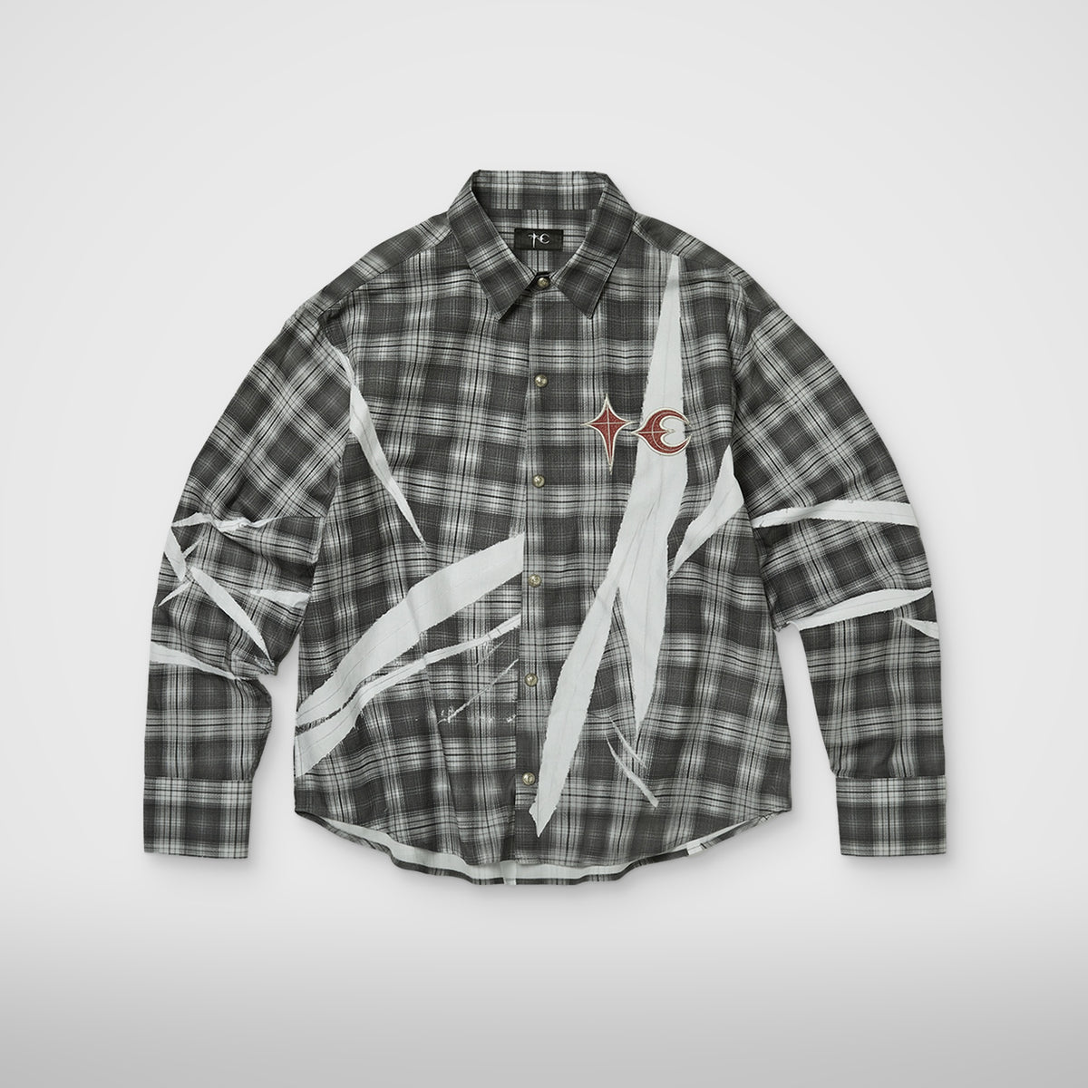 Thug Club TC Subliminal Shirt in black, front view