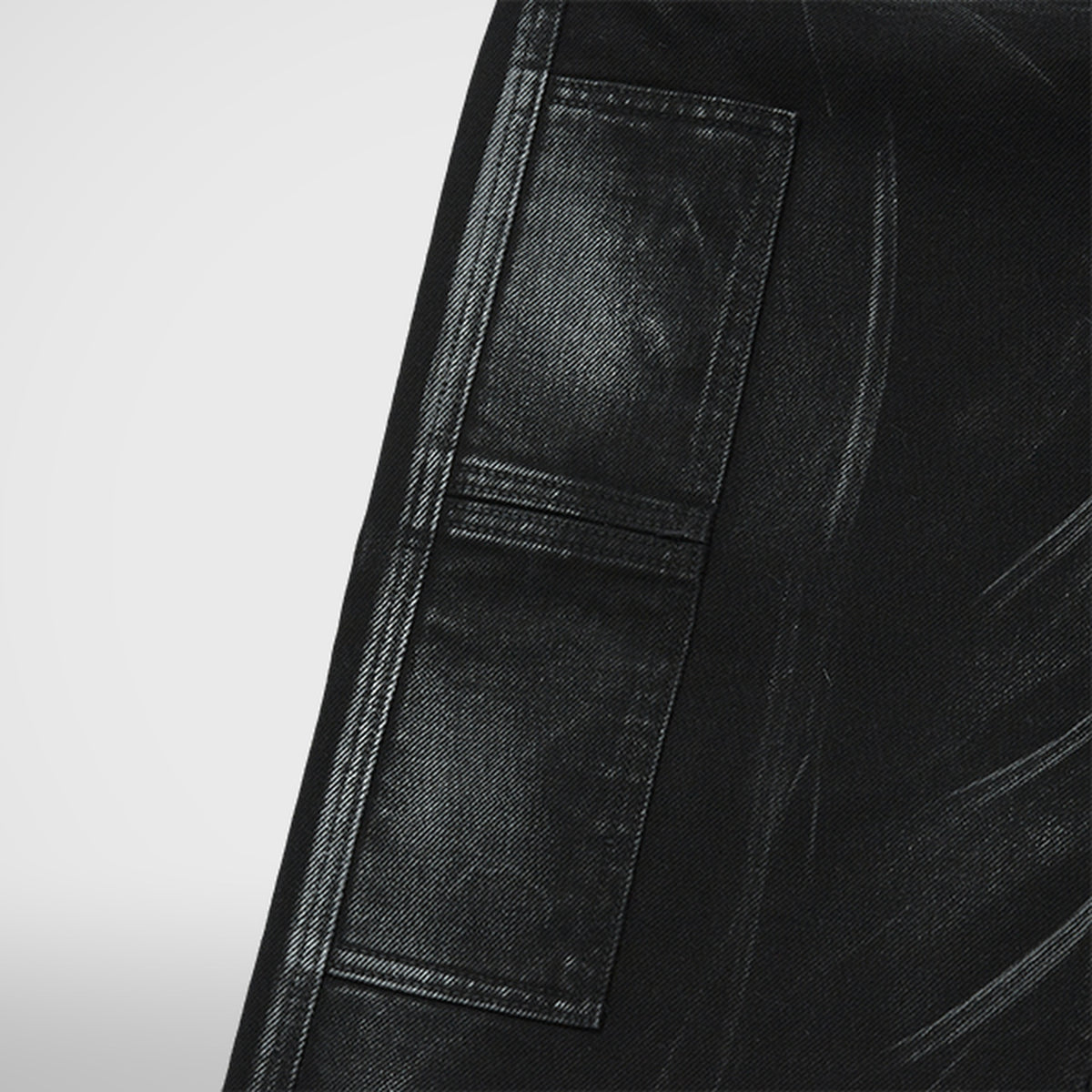 Thug Club Leave A Trace Denim Pants in black, view 5 of 7