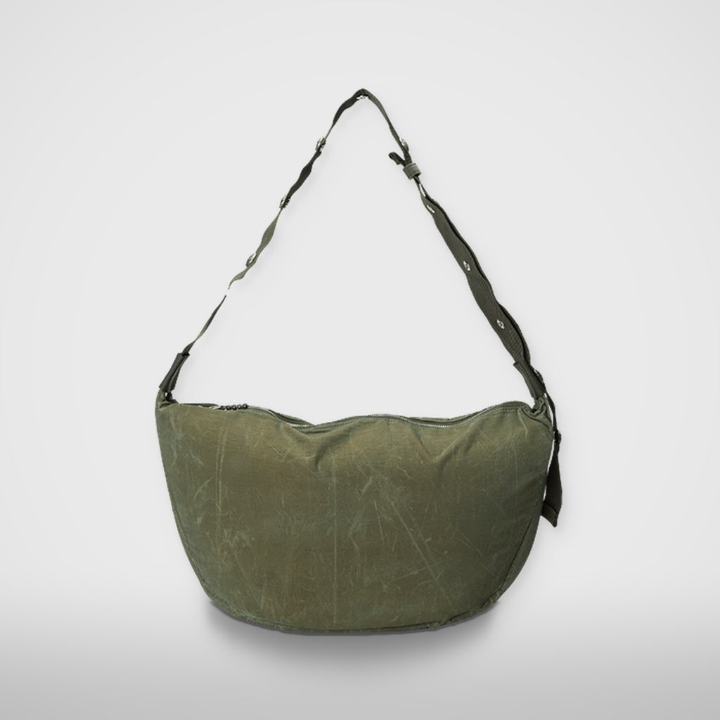 Thug Club Scarred Bio Army Messenger Bag in khaki, view 3 of 10