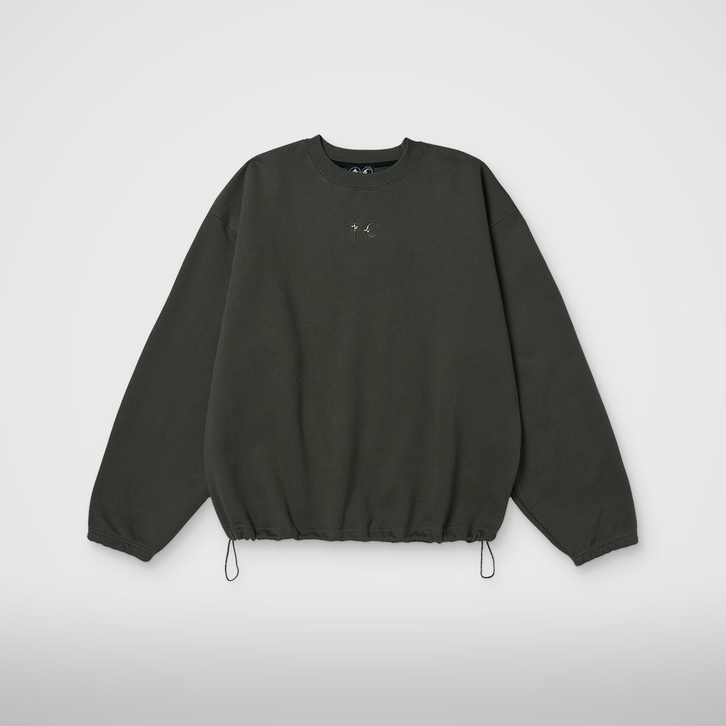 Thug Club Color Emblem Sweatshirt in khaki