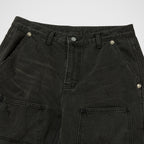 Thug Club Studed Knee Carpenter Pants in black, view 3 of 7