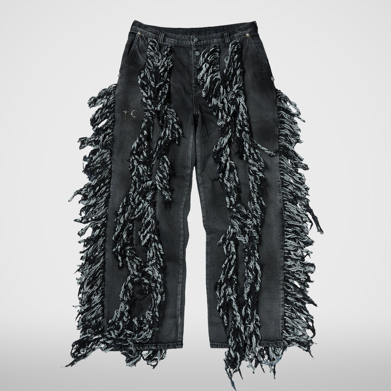 Thug Club Angels Denim Pants in black