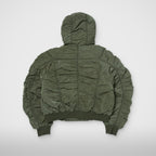 Thug Club Scarred Double Flying Bio Jacket in khaki, view 2 of 7