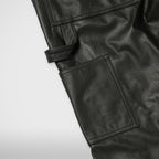 Thug Club TC Leather Studed Work Pants in black, view 10 of 10