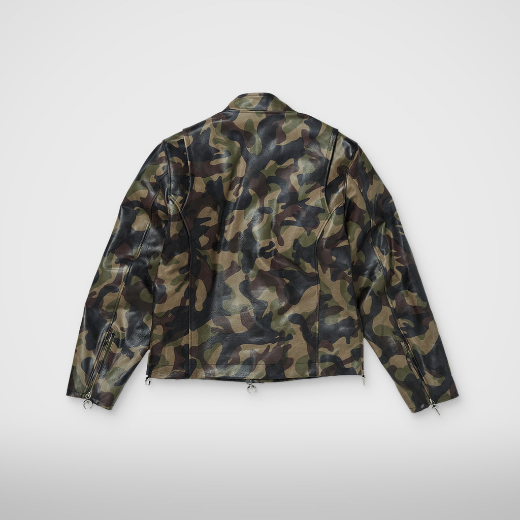 Thug Club Camo Leather Jacket, view 2 of 2