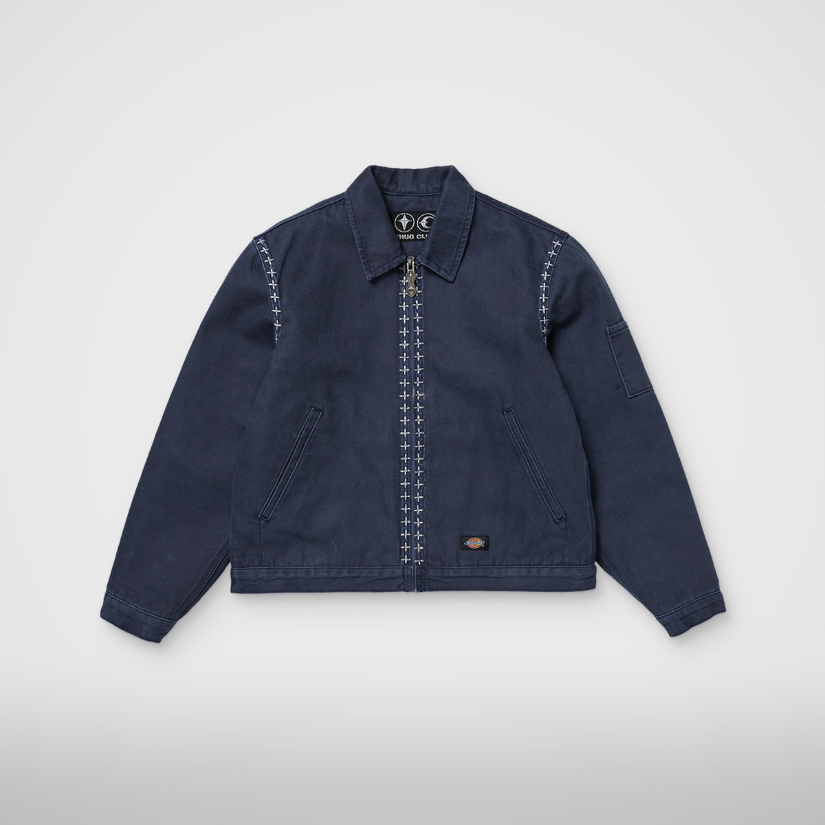 Thug Club X Stitch Eisenhower Jacket in navy