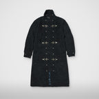 Thug Club Scarred Bio Soldier Trench Coat in black