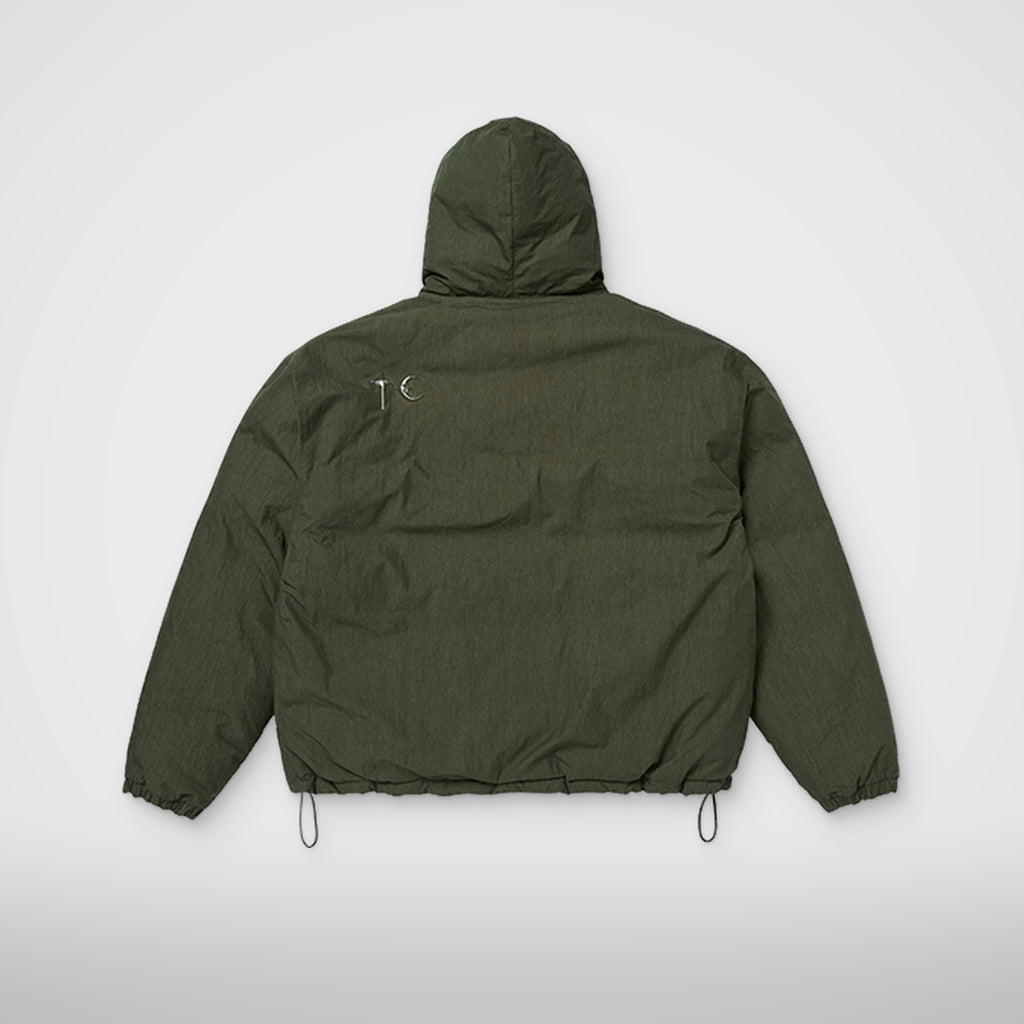 Thug Club Armor Down Hoodie in khaki, view 2 of 7