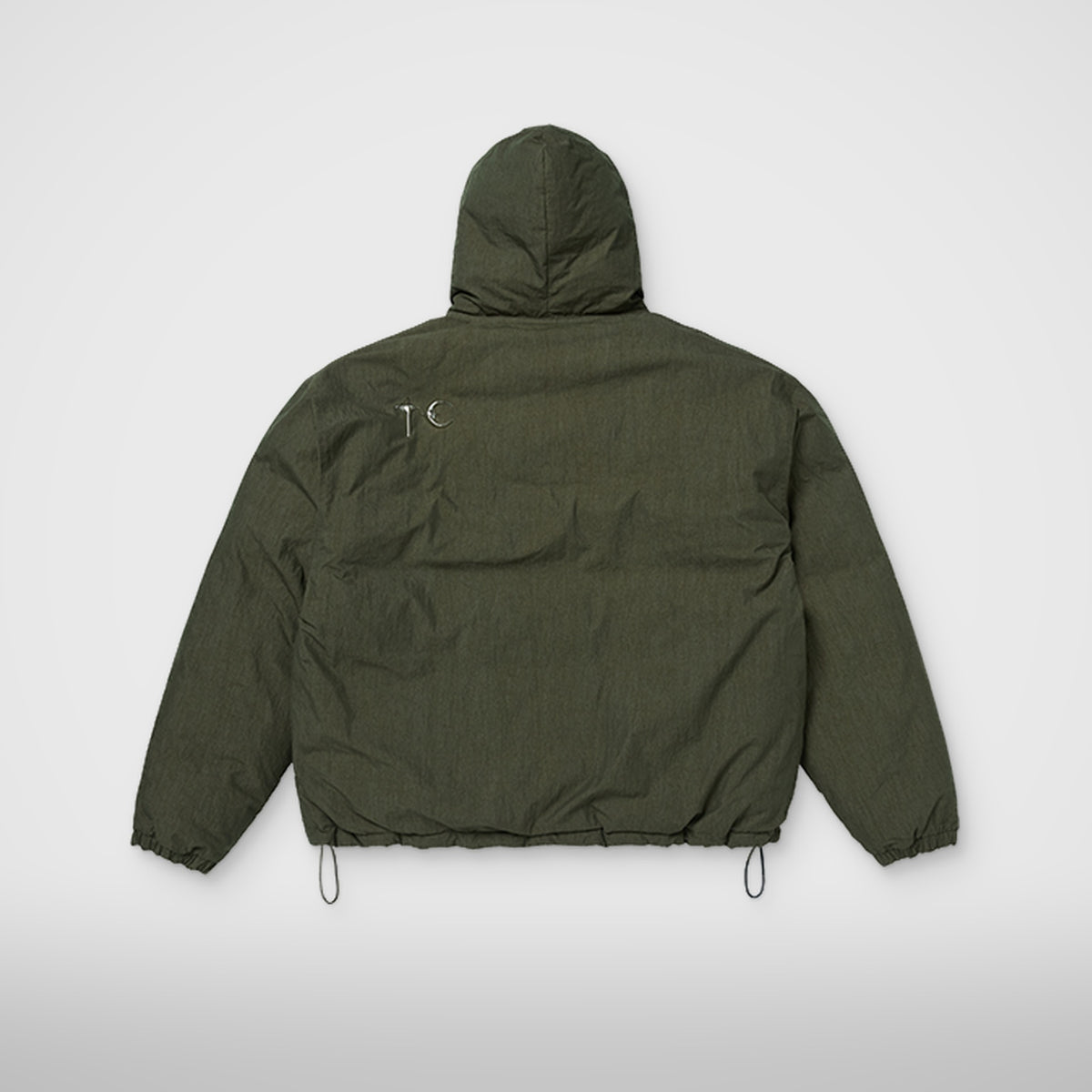 Thug Club Armor Down Hoodie in khaki, view 2 of 7