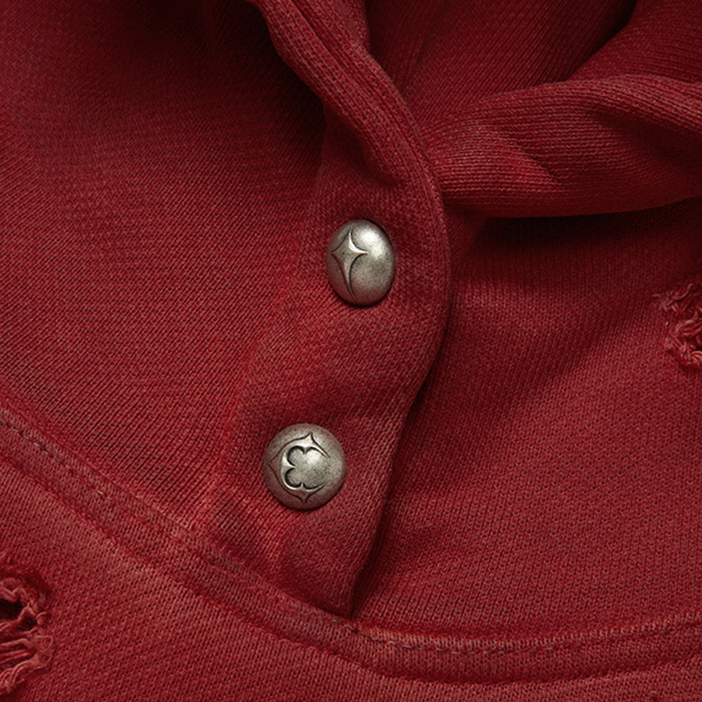 Thug Club Rock Hoodie in red, view 4 of 7