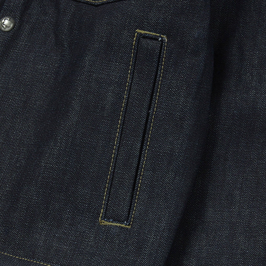 Thug Club Land Warfare Denim Jacket in indigo, view 6 of 8