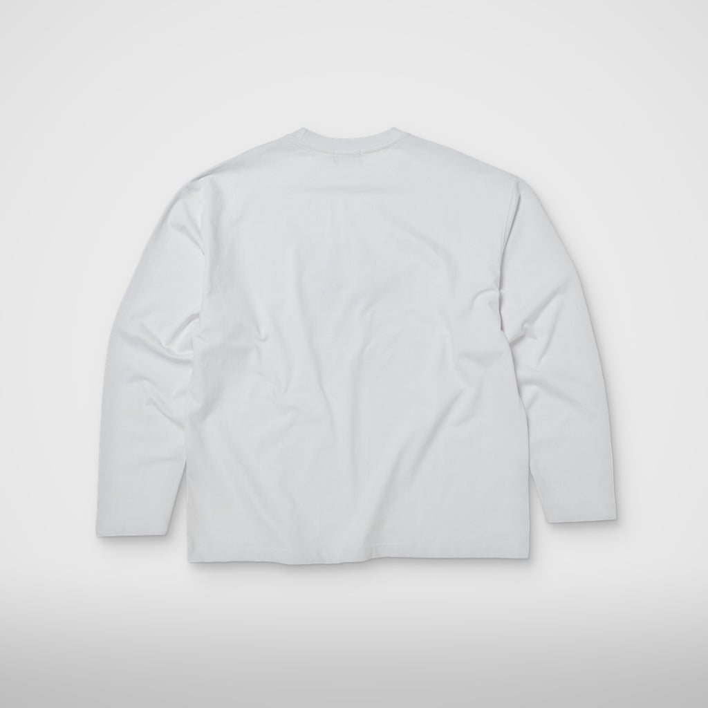 Thug Club TC Skull Long-Sleeve in white, back view