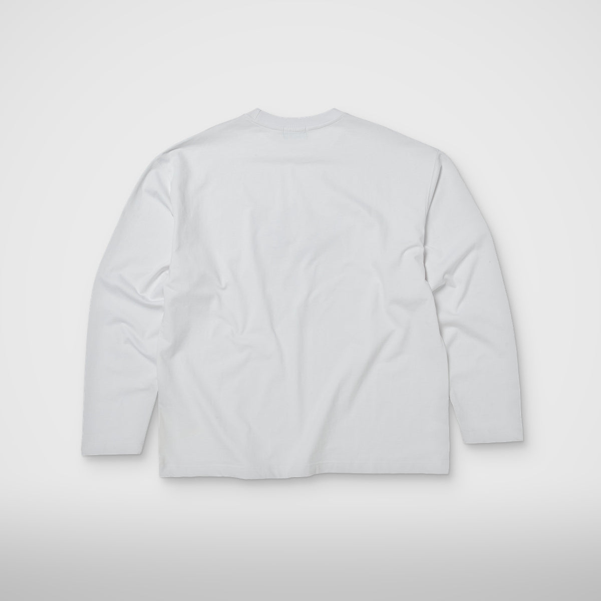 Thug Club TC Skull Long-Sleeve in white, back view