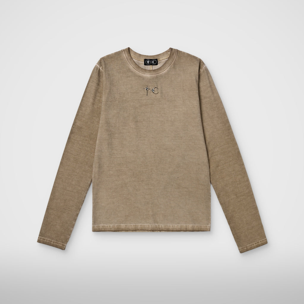 Thug Club TC Sleeve in beige, front view