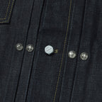 Thug Club Land Warfare Denim Jacket in indigo, view 5 of 8
