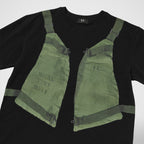 Thug Club TC Work Vest T-Shirt in black, view 4 of 4