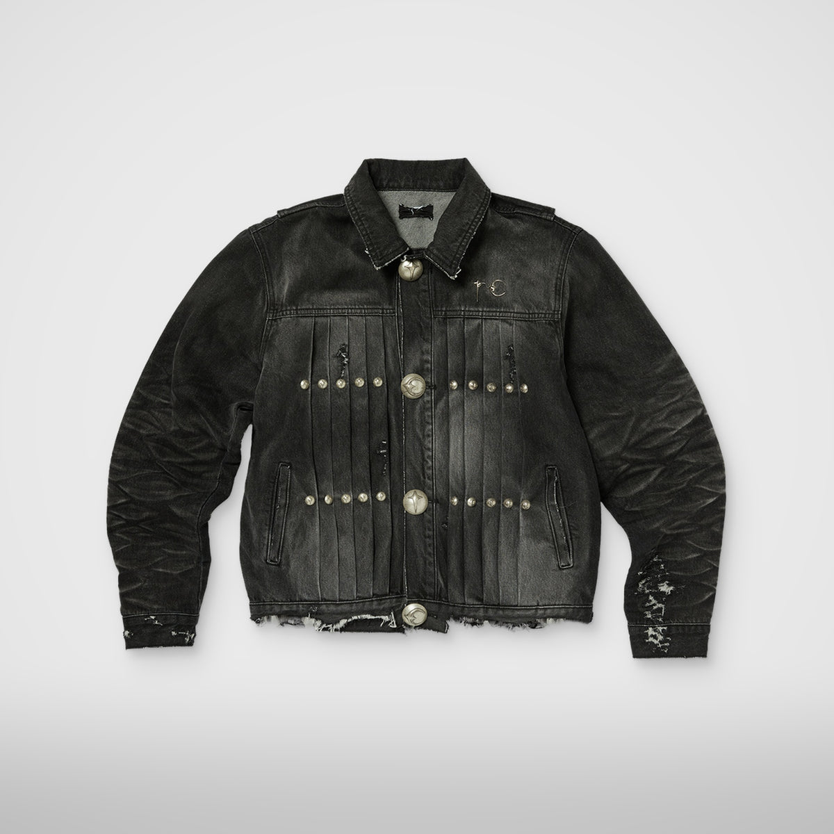 Thug Club TC Extendo Denim Jacket in black