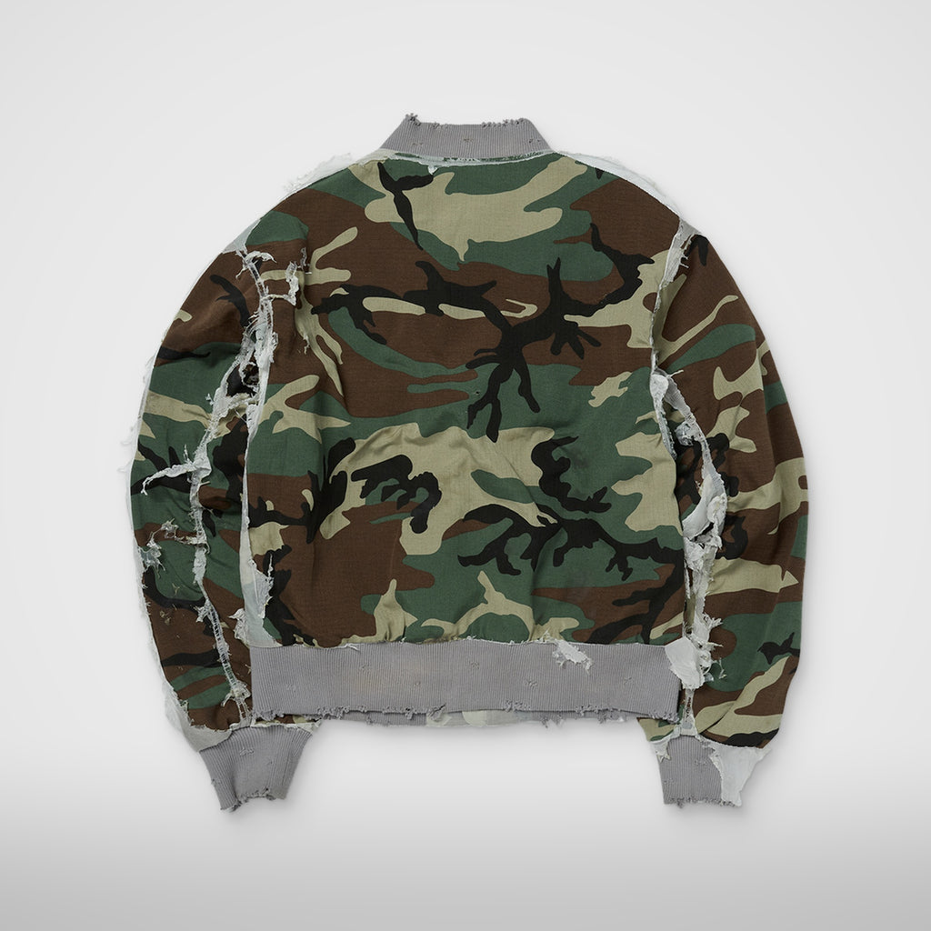 Thug Club Burnt Tango Charlie Bomber in multi burn, view 2 of 7