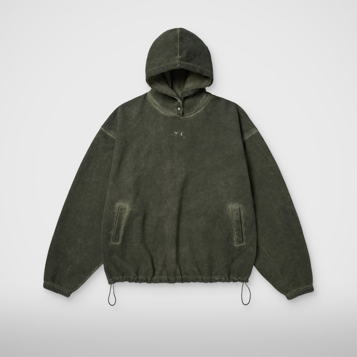 Thug Club Color Emblem Hoodie in khaki