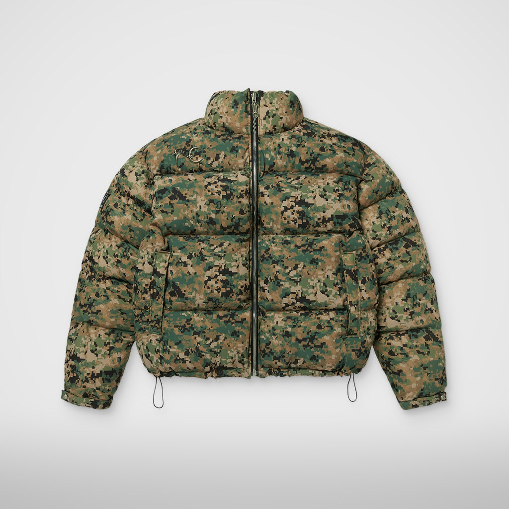 Thug Club Bio Soldier Super Heavy Puffer Jacket in green