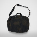 Thug Club Two Tone Washed Canvas Crossbody Bag in rust black, view 3 of 7