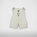 Thug Club Demi Quilted Vest in ivory, view 2 of 5