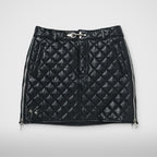 Thug Club Angels Quilted Short Skirt in black
