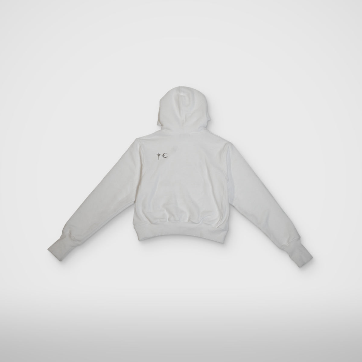 Thug Club Womens Armor Hoodie in white, view 2 of 5