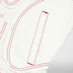 Thug Club Cave Denim Vest in white, view 6 of 10