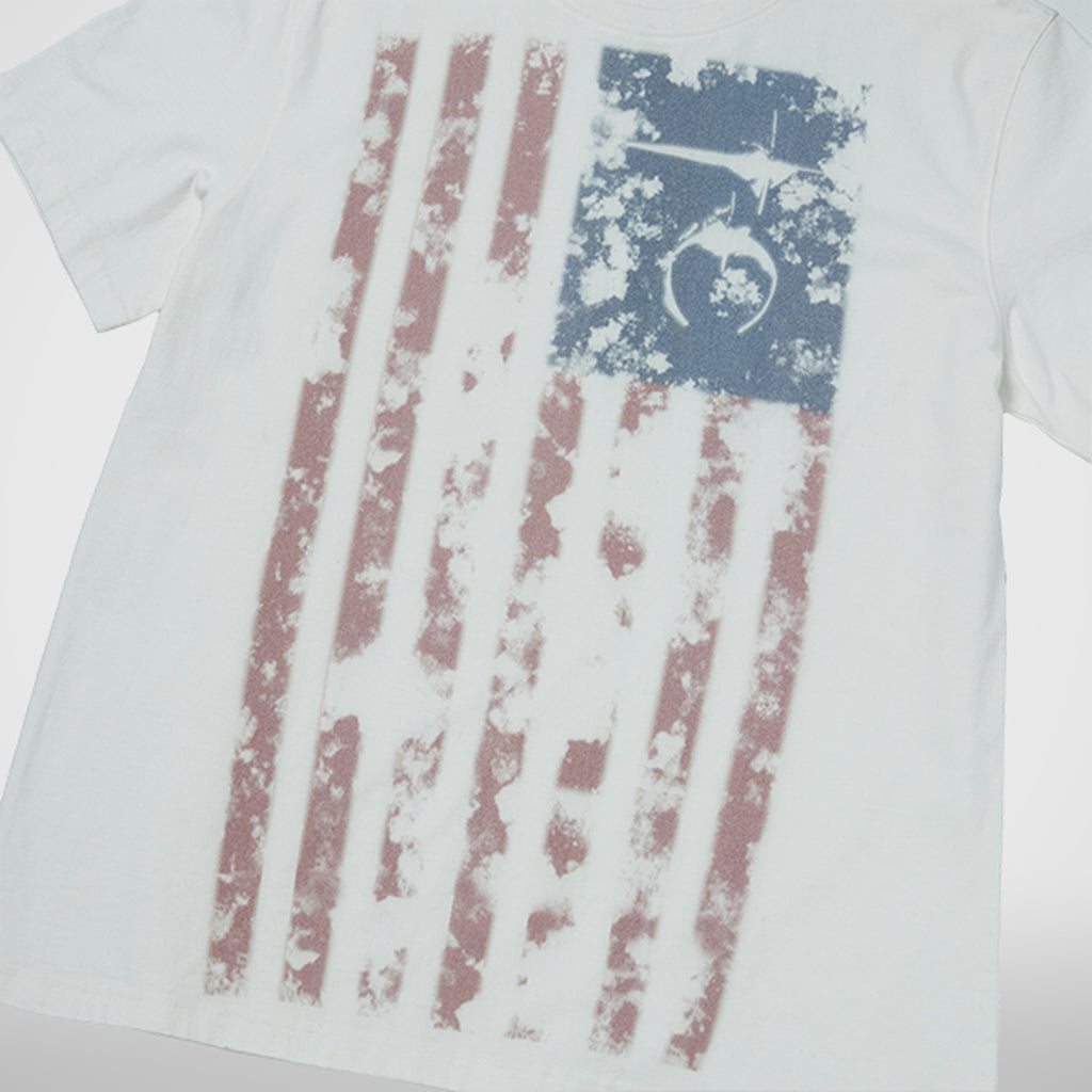 Thug Club Old Glory T-Shirt in white, view 5 of 7