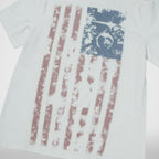 Thug Club Old Glory T-Shirt in white, view 5 of 7