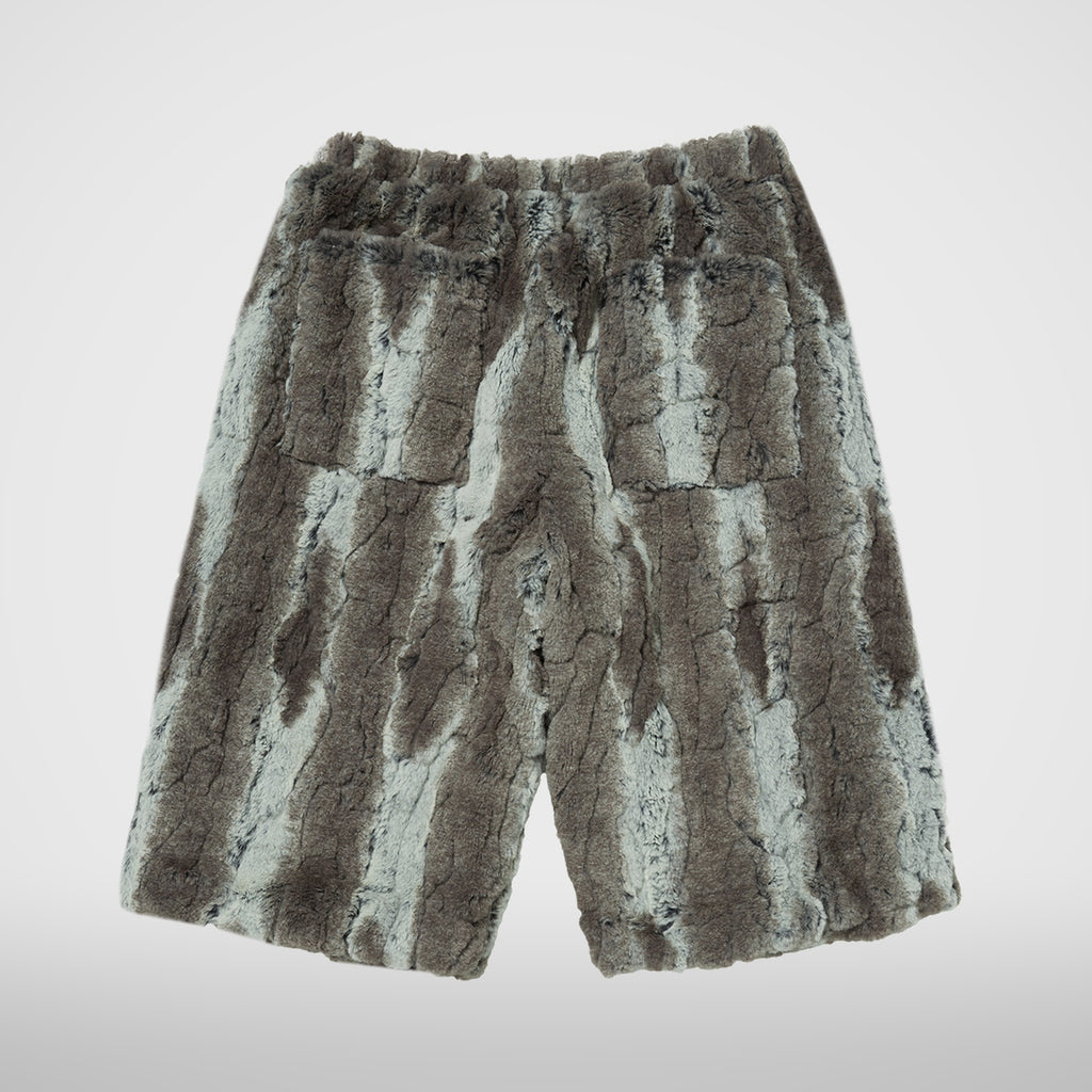 Thug Club TC Bone Fur Shorts in ivory, view 2 of 2