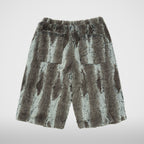 Thug Club TC Bone Fur Shorts in ivory, view 2 of 2
